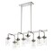 Z-Lite Calliope 8 Light Pendant, Polished Nickel & Clear 617-8L-PN - alternate 4